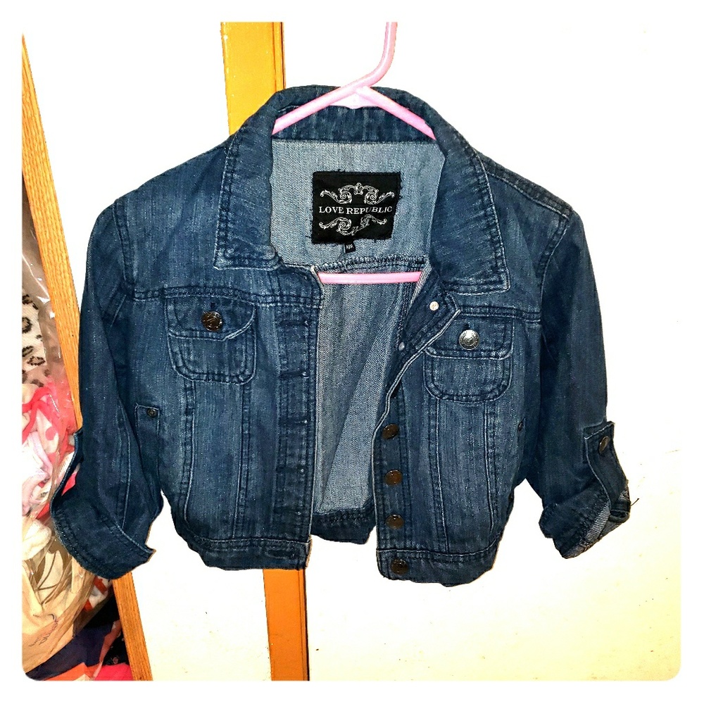 Love republic short Jean jacket size m